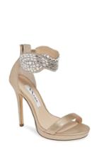 Women's Nina Fayth Jeweled Ankle Cuff Sandal M - Brown
