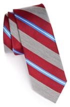 Men's 1901 'brady' Woven Silk Blend Tie, Size - Red