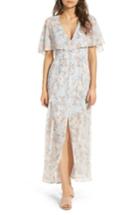 Women's Wayf Love Note Flutter Sleeve Maxi Dress - Blue
