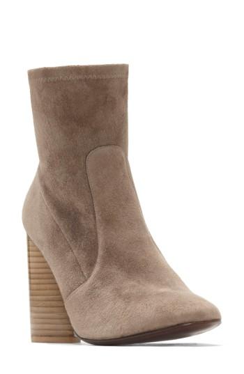 Women's Mercedes Castillo Dessa Round Toe Bootie .5 M - Brown