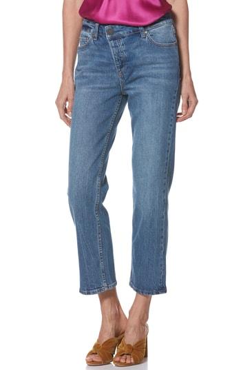 Women's Paige Noella Asymmetrical High Waist Crop Jeans