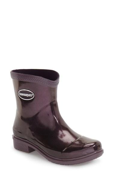 Women's Havaianas 'galochas Low Metallic' Waterproof Rain Boot