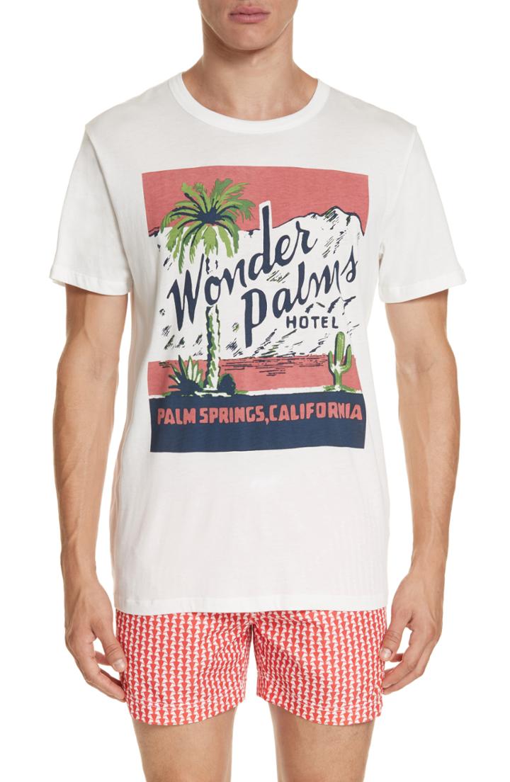 Men's Onia Johnny Wonder Palms - White