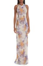 Women's Galvan Abstract Floral Print Gown Us / 36 Fr - Ivory