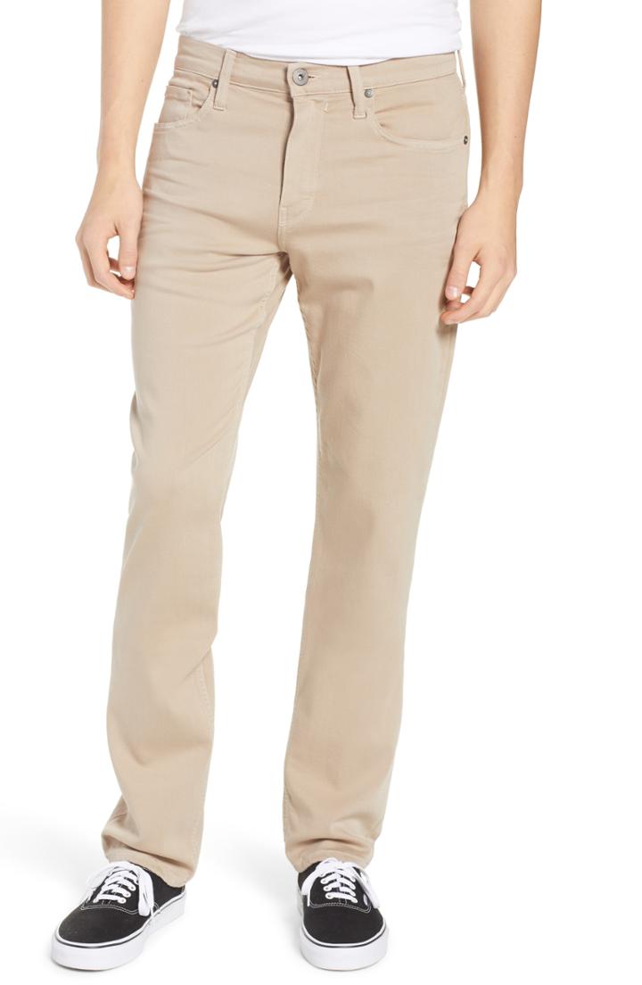 Men's Paige Transcend Federal Slim Straight Leg Jeans - Beige