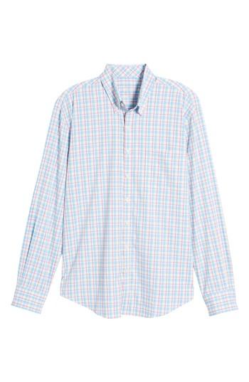 Men's Bobby Jones Dorian Plaid Easy Care Sport Shirt, Size - White
