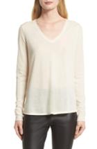 Women's Atm Anthony Thomas Melillo Raw Edge Cashmere Sweater - White