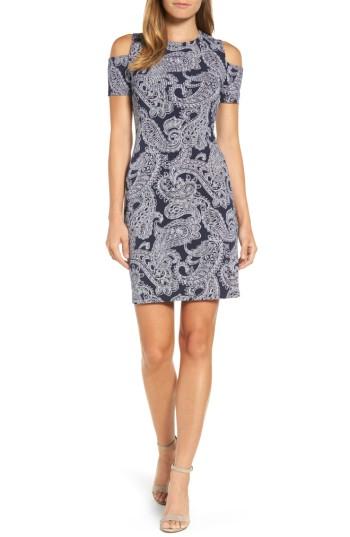 Women's Michael Michael Kors Samara Cold Shoulder Sheath Dress