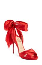 Women's Christian Louboutin Tres Frais Ankle Wrap Sandal Us / 36eu - Red