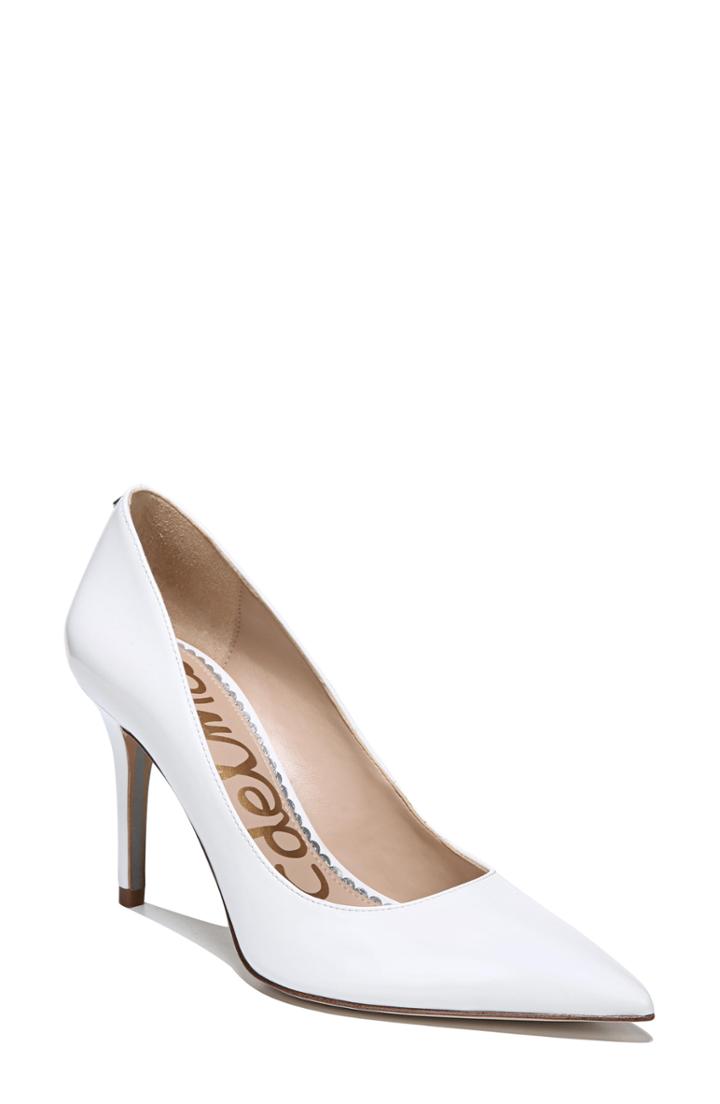 Women's Sam Edelman Margie Pump .5 M - White