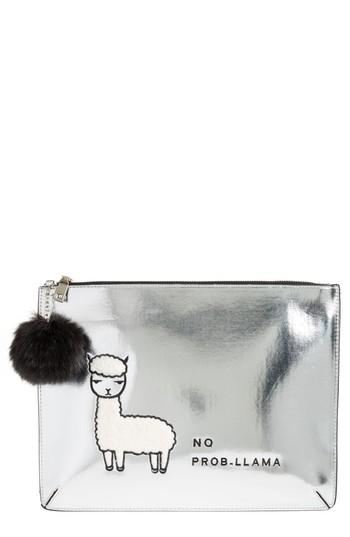 Evelyn K Metallic No Prob-llama Synthetic Clutch -