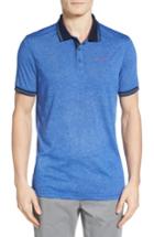Men's Ted Baker London Sandway Mouline Golf Polo (l) - Blue