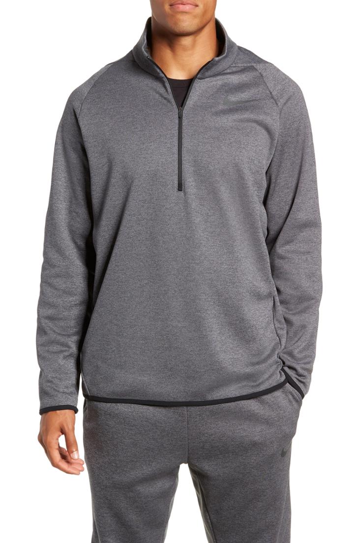 Men's Nike Quarter Zip Pullover R - Grey