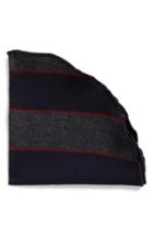 Men's Alexander Olch Stripe Wool & Cashmere Pocket Round
