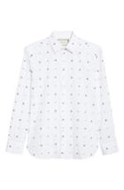 Men's Gucci Allover Bee Print Woven Shirt .5 - White