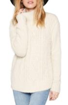 Women's Amuse Society Cool Winds Cable Knit Sweater - Ivory