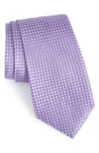 Men's Nordstrom Men's Shop Stella Solid Silk Tie, Size - Purple