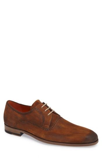 Men's Mezlan Euclid Plain Toe Derby M - Brown