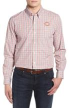 Men's Cutter & Buck Chicago Bears - Gilman Regular Fit Plaid Sport Shirt - Orange