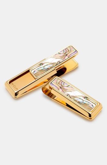 Men's M-clip 'new Yorker - Abalone' Money Clip - Metallic