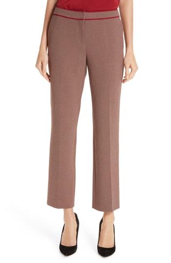 Women's Boss Taliviena Check Crop Suit Trousers