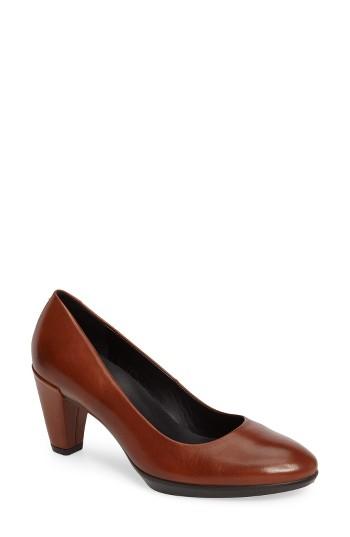 Women's Ecco Shape 55 Plateau Pump -8.5us / 39eu - Brown