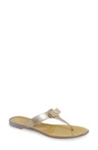 Women's Salvatore Ferragamo Jelly Flat Bow Sandal C - Beige