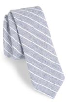 Men's The Tie Bar Bondi Stripe Cotton Tie, Size - Grey