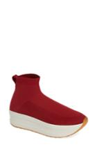 Women's Vagabond Shoemakers Casey Platform Sock Sneaker Us / 38eu - Red