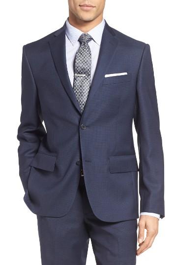 Men's Nordstrom Men's Shop Trim Fit Check Wool Sport Coat