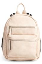 Phase 3 Faux Leather Backpack - Beige