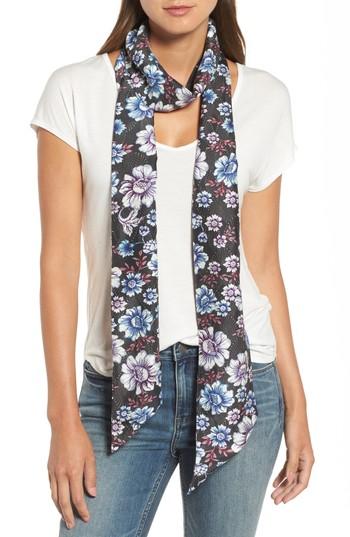 Women's Treasure & Bond Mirrored Floral Silk Skinny Scarf