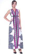 Women's Olian Print Maxi Maternity Dress