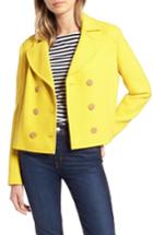 Women's 1901 Cropped Peacoat - Yellow