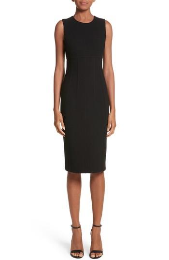 Women's Michael Kors Stretch Boucle Crepe Sheath Dress - Black