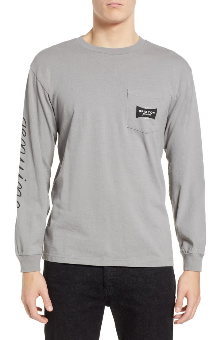 Men's Brixton Ramsey Long Sleeve Pocket T-shirt
