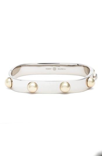 Women's Tory Burch Stacked Studded Cuff Bracelet