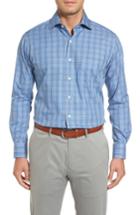 Men's Peter Millar Blackstar Regular Fit Glen Plaid Sport Shirt - Blue