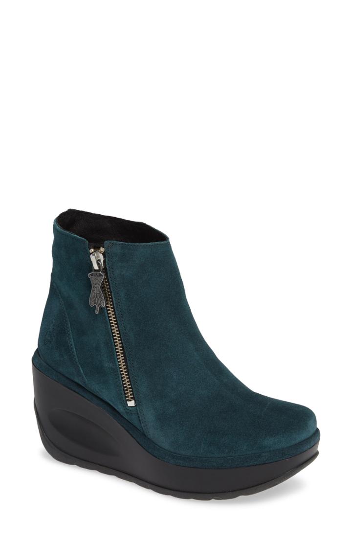 Women's Fly London Jome Bootie -8.5us / 39eu - Green