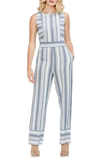 Women's Vince Camuto Beach Stripe Jumpsuit - Blue