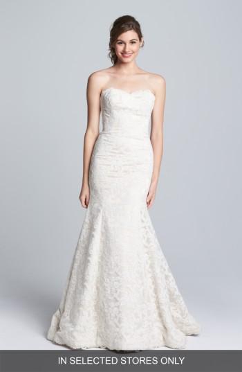 Women's Hayley Paige Cricket Lace Trumpet Dress, Size - Ivory