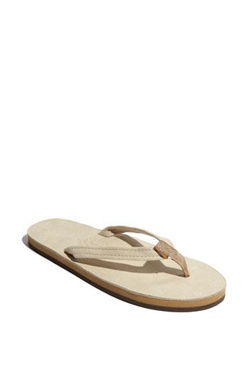 Women's Rainbow Narrow Strap Sandal - Beige