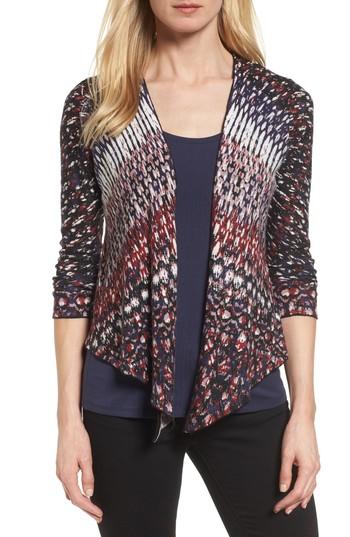Women's Nic+zoe Grace 4-way Linen Blend Cardigan - Black