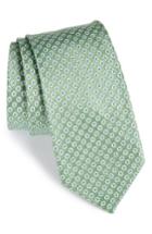 Men's Nordstrom Men's Shop Dot Silk Tie, Size - Green