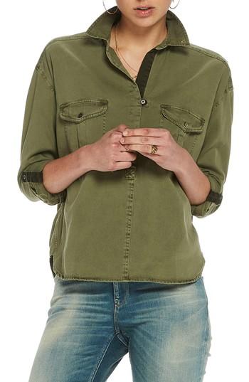 Women's Scotch & Soda Collar Pullover - Green