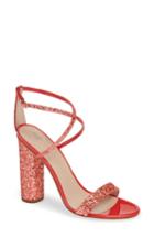 Women's Giuseppe Zanotti Glitter Heel Sandal M - Coral