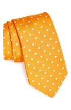 Men's Gitman Polka Dot Silk Tie, Size X-long - Orange