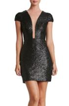 Women's Dress The Population Kylie Sequin Minidress - Black