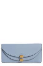 Women's Chloe Georgia Continental Leather Wallet - Blue