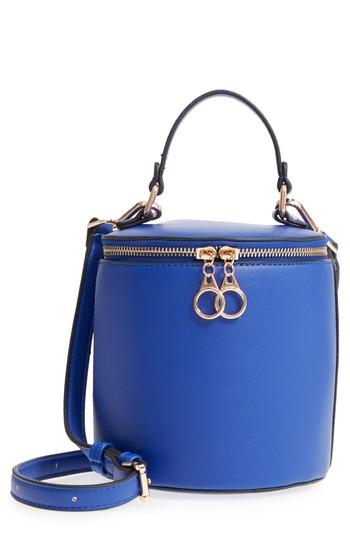 Street Level Top Handle Cylinder Bag - Blue